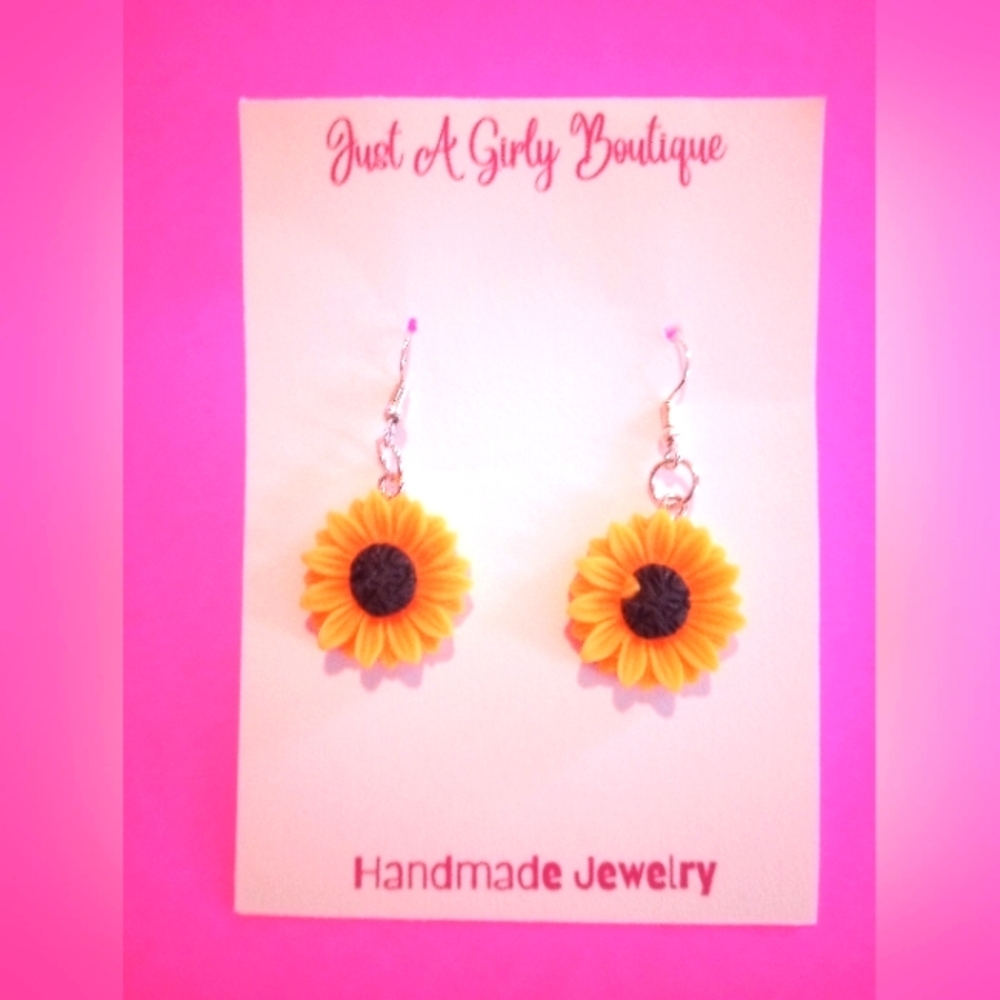 Sunflower earrings